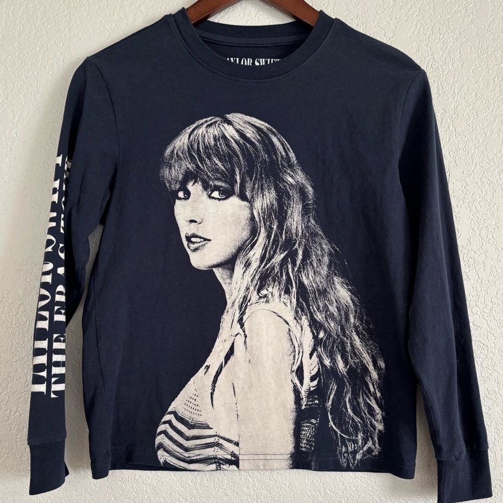 Taylor Swift Eras Tour Blue Long Sleeve Official Merchandise Youth Medium